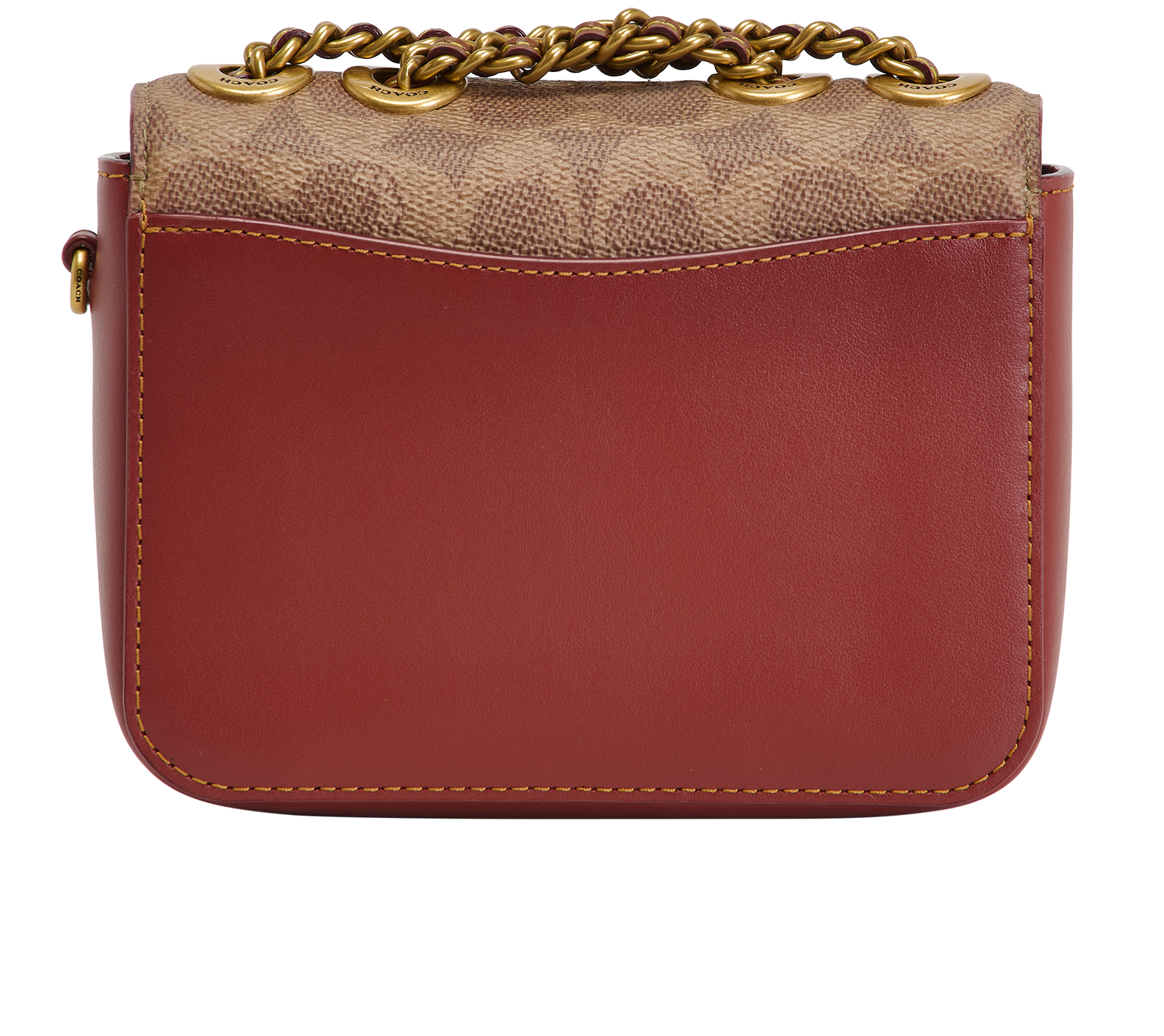 Madison, &pound;175, Handbags, Brown, Canvas/Leather, Back view